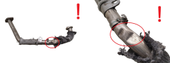 Tube d'Échappement rapatriement 161855 96481236 2.2 HDI Citroen C5 Peugeot