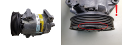 Compresseur De Climatisation Delphi 01140017 8200316164 Renault Megane Scenic 2