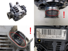 Alternateur 8200810621 TG9B053 Valeo 1.6 Dacia Duster Logan Sandero Alternateur 8200810621 TG9B053 Valeo 1.6 Dacia Duster Logan Sandero