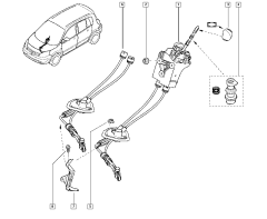 Câble De Changement De Vitesse Original Renault Scenic Megane II 7701066651 Câble De Changement De Vitesse Original Renault Scenic Megane II 7701066651
