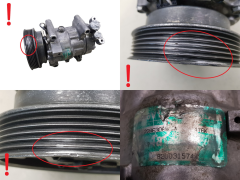 Compresseur De Climatisation 8200315744 SD6V12 1416K Sanden Renault 67