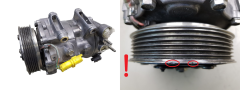 Compresseur De Climatisation 9660555380 SD7C16 1333F Citroen Peugeot 6453XE