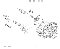 Roulement De Centre D'arbre De Transmission Original Renault 35X62X14   Roulement De Centre D'arbre De Transmission Original Renault 35X62X14