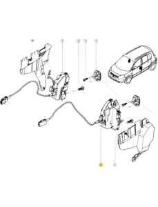 Serrure De Porte Gauche Avant Renault Scenic II 8200119122 Serrure De Porte Gauche Avant Renault Scenic II 8200119122