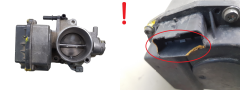 Boitier Papillon D’admission Citroen Peugeot 9648053780 408239823003 1.8 2.0