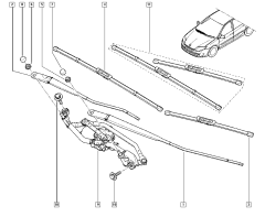 Balais D'essuie Glace Droit Original Renault Laguna III 288900004R