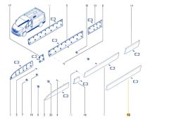 Moulure De Portes Gauche Nouvelle Original 828212211R Renault Moulure De Portes Gauche Nouvelle Original 828212211R Renault