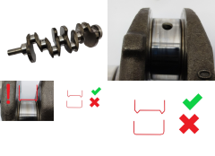 Arbre Vilebrequin 430 0501K7 0501N8 2.0HDI Peugeot Citroen RHR RHW RHM AH01 AHX