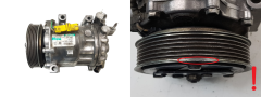 Compresseur De Climatisation 6453RF 9656574080 2.0HDI Peugeot 407 SD7C16 1301F 