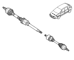 Arbre De Roue Droit Original Renault Vel Satis 2.0 8200387369 Arbre De Roue Droit Original Renault Vel Satis 2.0 8200387369