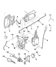 Poignée De Porte Droit Original Citroen Peugeot Saxo 914474 Poignée De Porte Droit Original Citroen Peugeot Saxo 914474