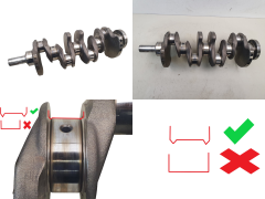 Arbre Vilebrequin 430 0501K7 2.0 HDI 16v 2.0 TDCI Citroen Peugeot Ford