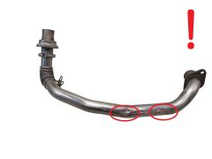 Tube d'Échappement rapatriement 161836 9652264880 2.0HDI Citroen C5 Peugeot 407