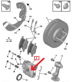 Etrier De Frein Gauche Avant Nouvelle Original 4400V3 4400.V3 Citroen Peugeot Etrier De Frein Gauche Avant Nouvelle Original 4400V3 4400.V3 Citroen Peugeot
