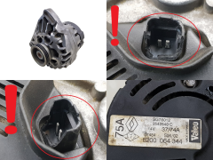 Alternateur 8200064344 SG7S012 Valeo 1.2 Renault Clio 2 Kangoo 1104