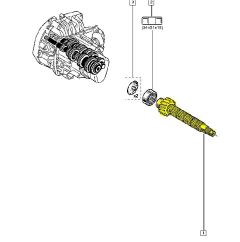 Arbre Principale De Boîte De Vitesse Original Renault Clio III JH3 6001548614