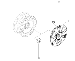 Cache Roue Nouvelle Original Renault Twingo III 403152924R