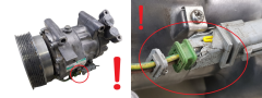 Compresseur De Climatisation 8200819568--B SD6V12 1904 Sanden Renault 1081