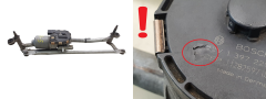 Tringlerie D'essuie Glace Avant Audi A3 8P1955023L 8P1955199F Tringlerie D'essuie Glace Avant Audi A3 8P1955023L 8P1955199F