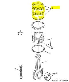 Piston Moteur Original Citroen Peugeot 1.4 16V ET3J4  0640S8 Piston Moteur Original Citroen Peugeot 1.4 16V ET3J4  0640S8