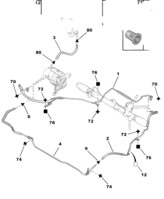 Tuyau De Direction Assistée Original Oryginał Citroen C5 III 4012V6