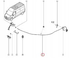 Câble De Verrouillage Avant Original Master 3 Movano NV400 6562000Q0D