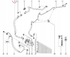 Tuyau De Climatisation Original Nissan Renault 2778100Q0D 924543191R
