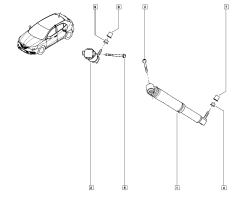 Amortisseur Arrière Original Renault Scenic IV 562101385R Amortisseur Arrière Original Renault Scenic IV 562101385R