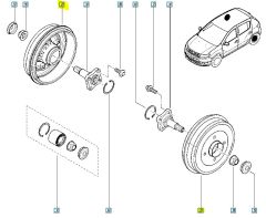Tambour De Frein Nouvelle Original Renault Clio II Logan 316274680R Tambour De Frein Nouvelle Original Renault Clio II Logan 316274680R
