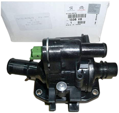 Boitier Thermostat D'eau moteur Citroen Peugeot C2 C3 207 307 1.4 HDI 1336V6