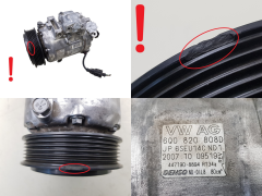 Compresseur De Climatisation 6Q0820808D Denso 6SEU14C 447190-8894 VW AG Compresseur De Climatisation 6Q0820808D Denso 6SEU14C 447190-8894 VW AG