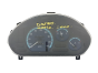Bloc Compteurs Vitesse Daewoo Matiz 96566387 54244
