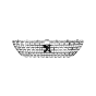 Grille De Par Chocs,Calandre Avant Original Citroen Peugeot 5008 9815336080