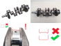 Arbre Vilebrequin 430 0501K7 0501N8 2.0 hdi 16v RHR RHW RHM Peugeot Citroen