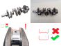 Arbre Vilebrequin  0501K7 0501N8 2,0 hdi RHM 807 C8 Peugeot Citroen Evasion 806 
