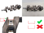 Arbre Vilebrequin 430 0501K7 2.0 HDI 16v 2.0 TDCI Citroen Peugeot Ford