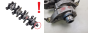 Rotule Rattrapage Jeu Soupape 090357 091433 1.1 8v Citroen C2 C3 Peugeot 206