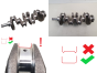 Arbre Vilebrequin 0501K7 0501N8 2.0 hdi 16v RHR RHW RHM Peugeot Citroen