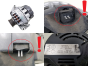 Alternateur 8200103744 SG7S013 75 A Valeo Renault Nissan