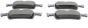 Plaquettes De Frein Arrière Citroen Peugeot 308 II 508 1610814180
