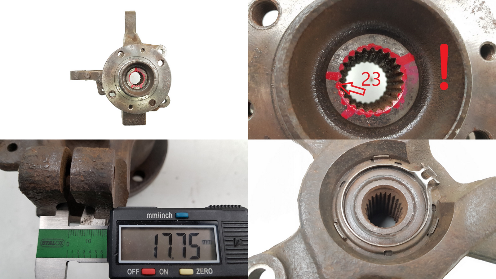 Fusée De Roue Droit Avant 8200345945 402022048R Renault Clio 3 Modus 23 main product photo
