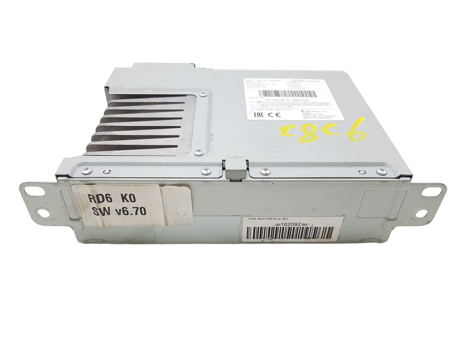 Autoradio Citroen C3 3 9816209280 RU-9475 RD6 main product photo