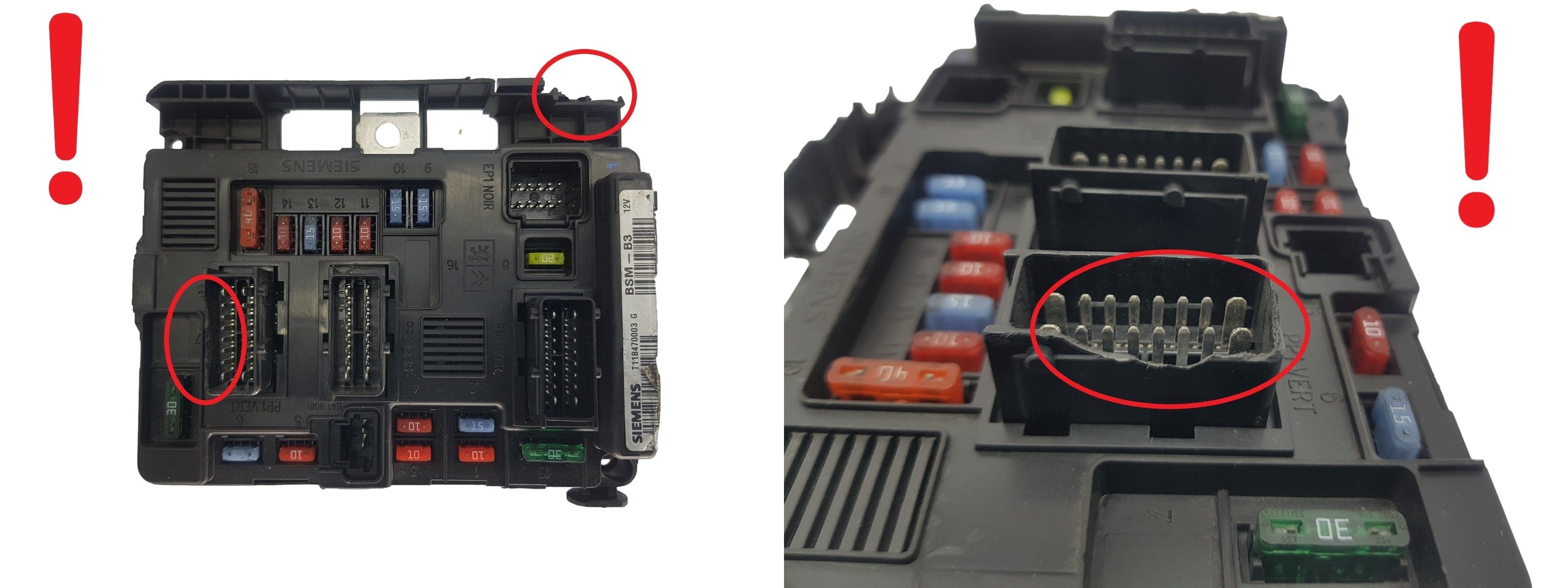 Calculateur BSM B3 9643498880 S118470003G PSA Siemens 2096 main product photo