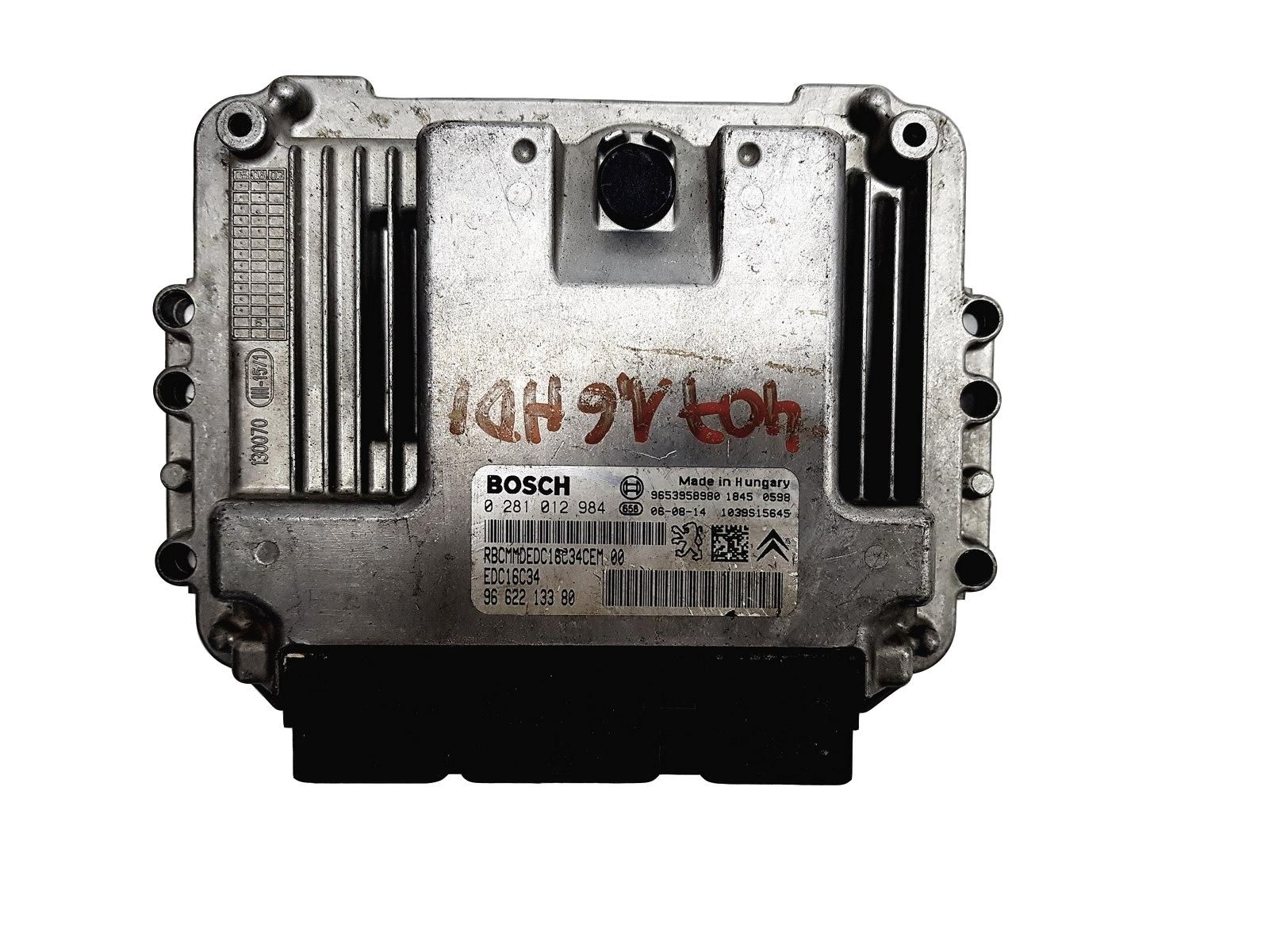 Calculateur 0281012984 9662213380 9653958980 PSA Bosch 11935 main product photo