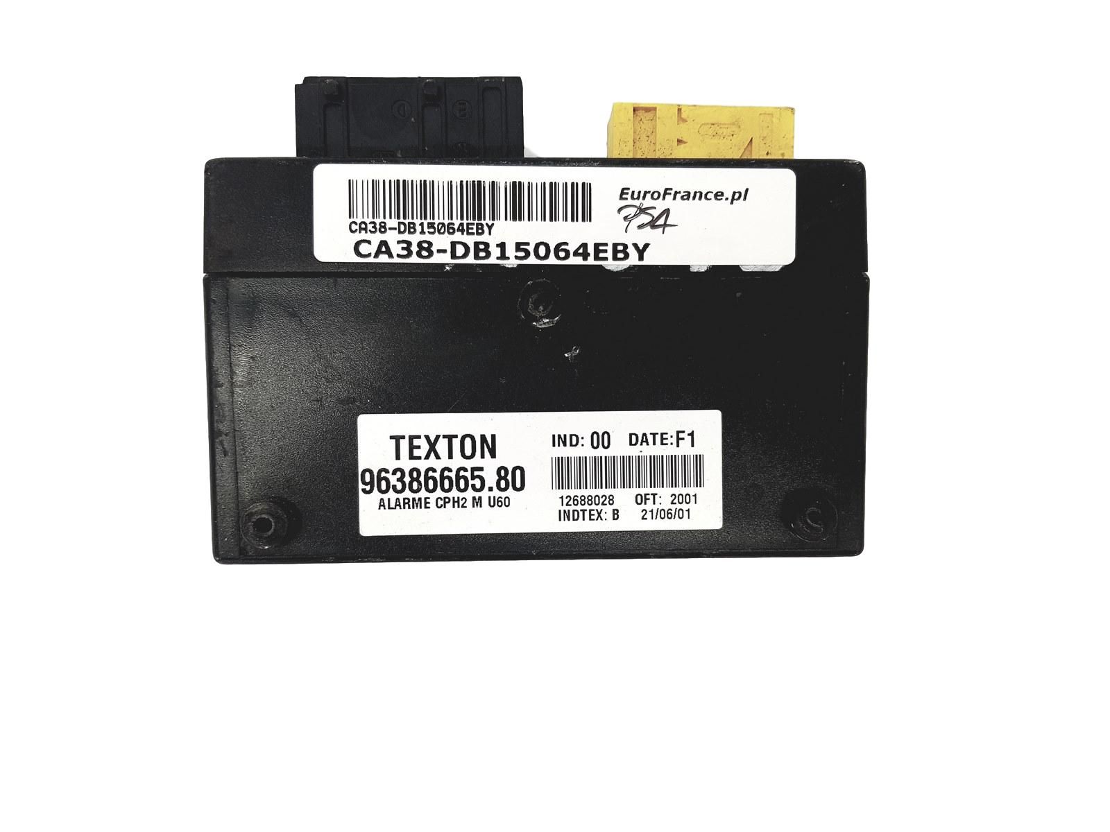 Calculateur Moduł PSA Fiat 9638666580 Texton 15064 main product photo