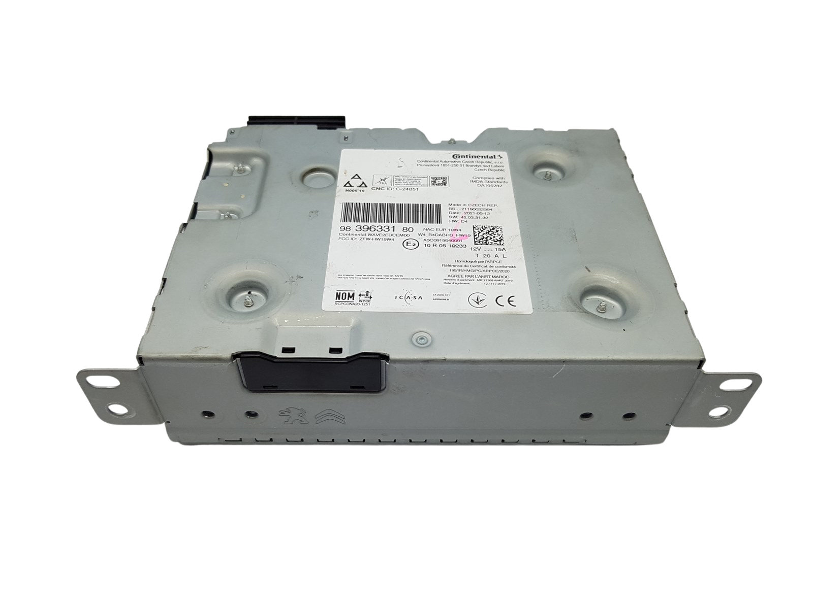Autoradio Navi Citroen Peugeot 9839633180 ZFW-HW19W4 Continental 21014 main product photo