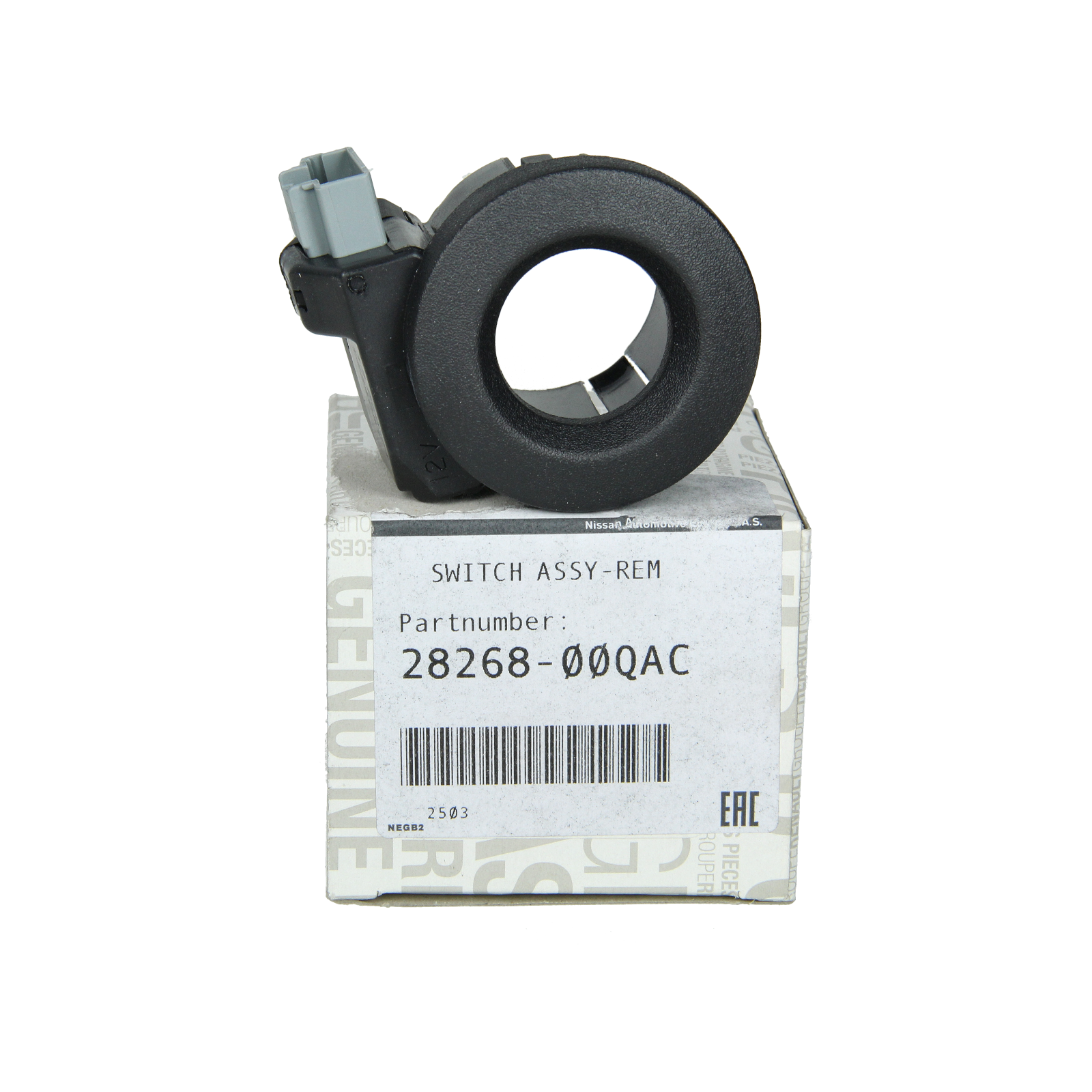 Bobine d'immobilisation Original 8200143408 2826800QAC Renault Nissan main product photo