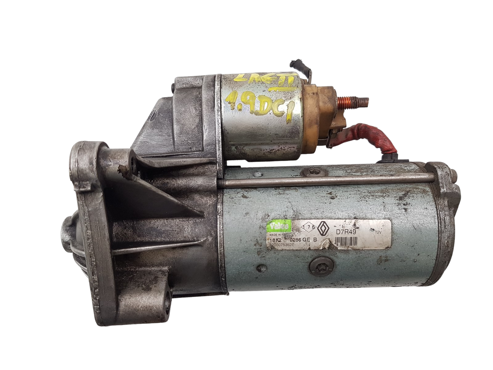 Démarreur Renault 8200075362 D7R49 1.9 DCI Valeo 1265 main product photo