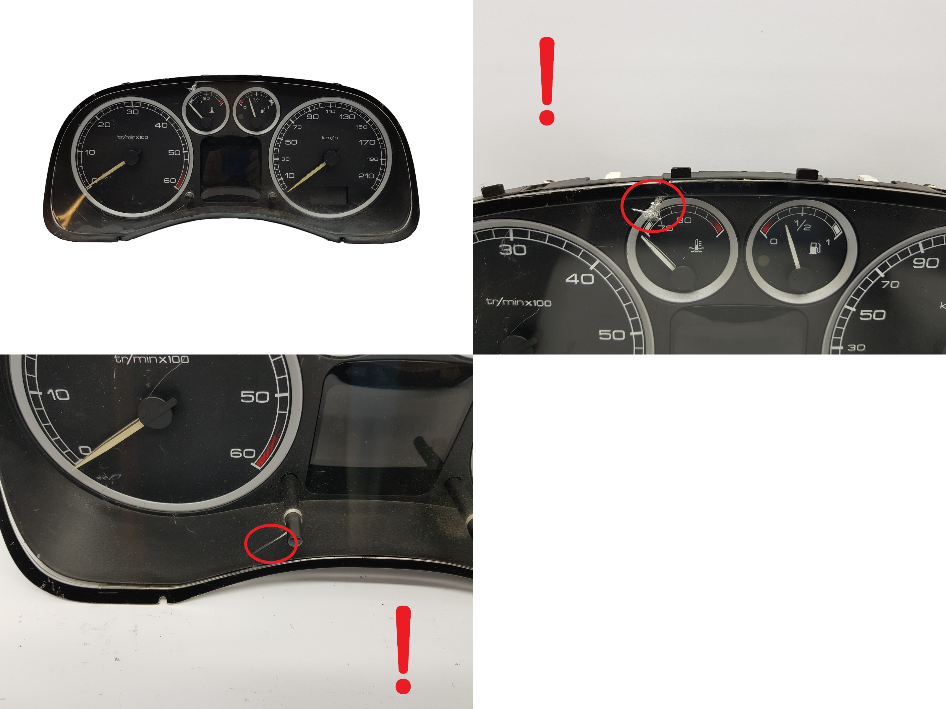 Bloc Compteurs Vitesse Peugeot 307 P9636708880 3101 main product photo