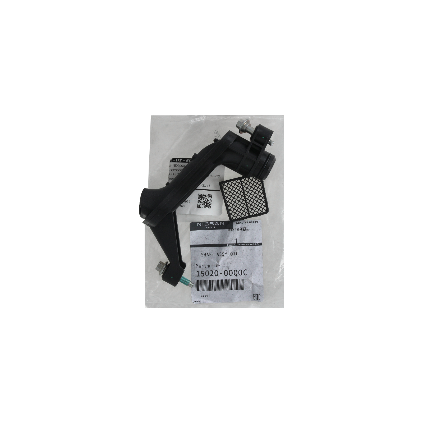 Conduite d'huile Original 1502000Q0C 150A12228R Renault Nissan main product photo